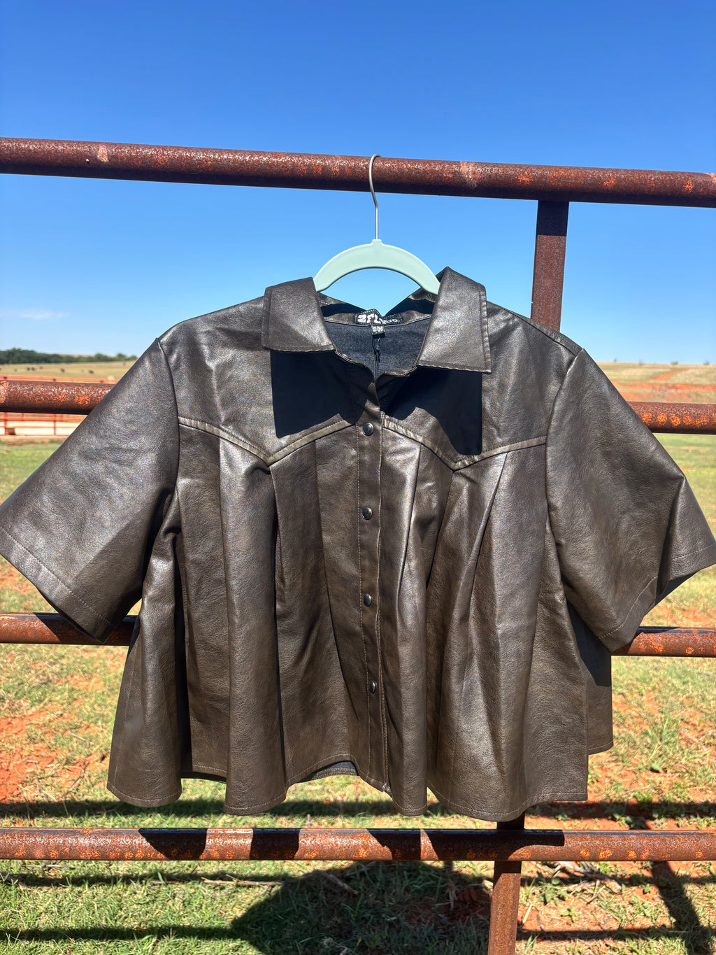 Cocoa Cowgirl Leather Top